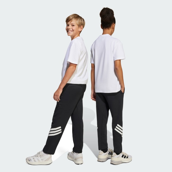 Siyah Future Icons 3-Stripes Ankle-Length Kids Eşofman Altı