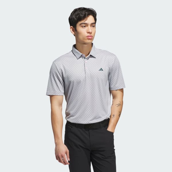 Hong Áo Polo Phủ Họa Tiết Core