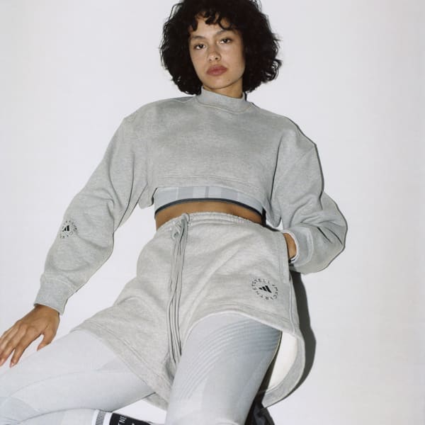 Cinza Shorts Moletinho adidas by Stella McCartney TrueCasuals