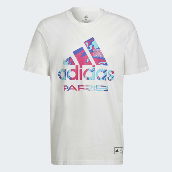 Bianco T-shirt Paris Graphic L4881