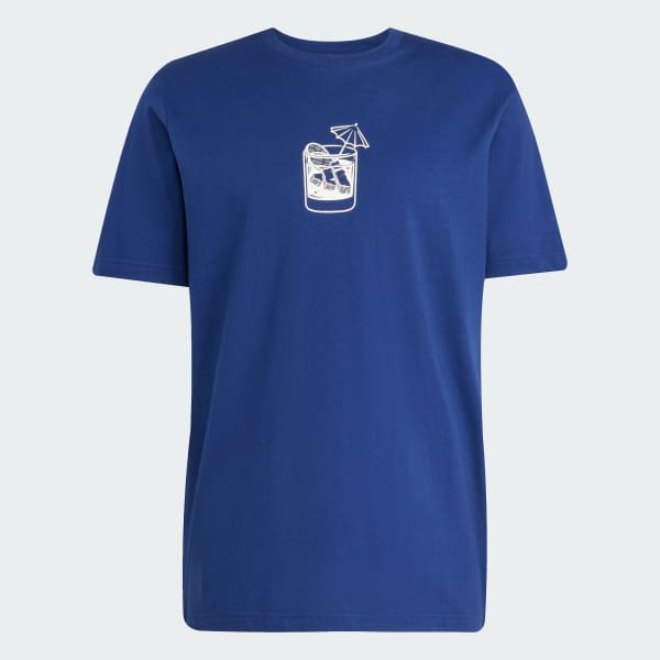 Blue Lounge Drink Graphic Tee