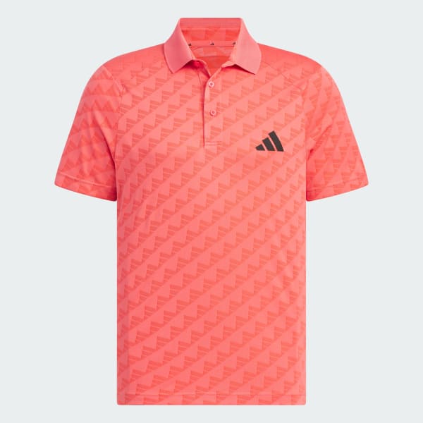 Red HEAT.RDY Jacquard Short Sleeve Polo Shirt