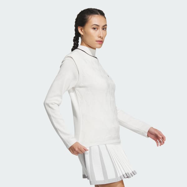 アディダス 【ゴルフ】アーガイル柄 ニットベスト アンサンブル