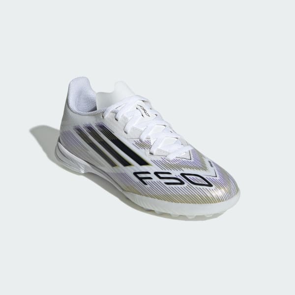 Blanco Calzado de Fútbol F50 League Césped Artificial Niños