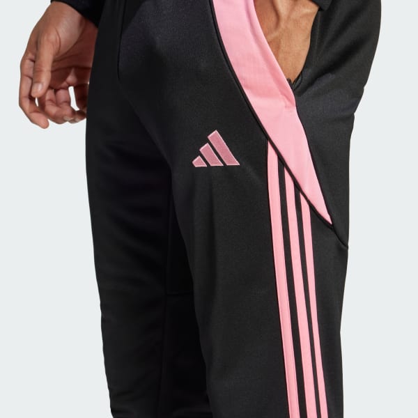 Black and pink adidas pants cheap
