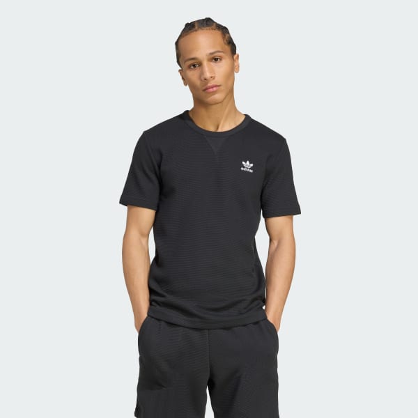 Nero T-shirt Trefoil Essentials Waffle