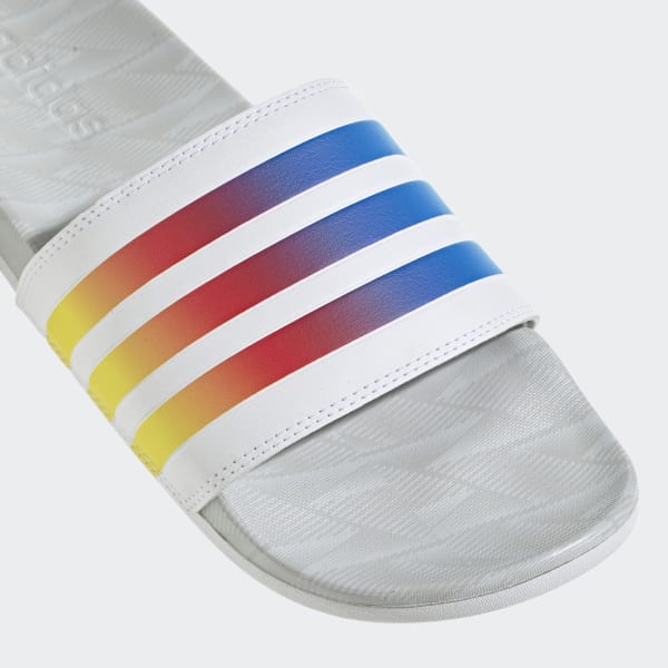 adidas Adilette Comfort Slides - White | adidas India