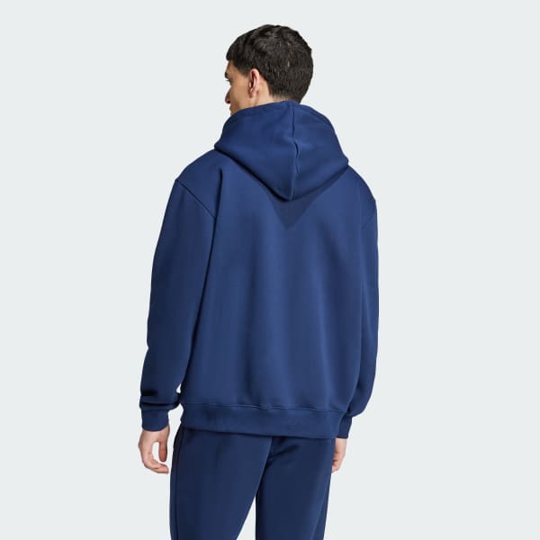 Bleu Sweat-shirt à capuche molleton adidas Originals 70s