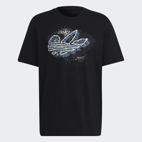 Preto T-shirt Trefoil Speed adidas Rekive BU689