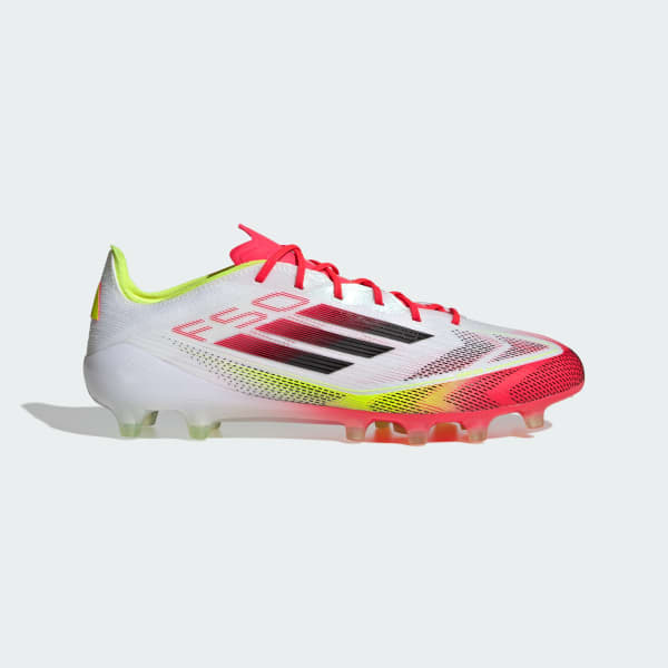 White F50 Elite Artificial Grass Boots