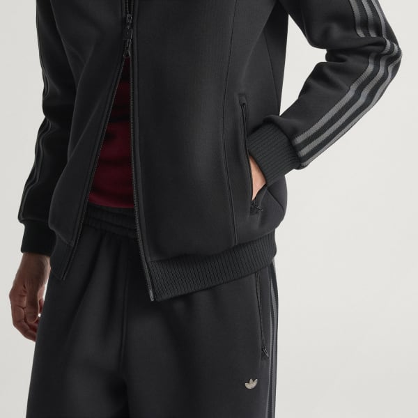 adidas Premium Track Top - Black | Free Shipping with