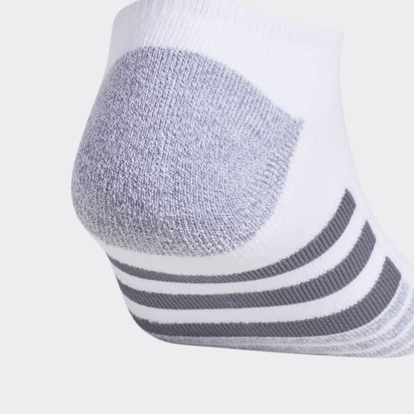 White Cushioned No-Show Socks 3 Pairs