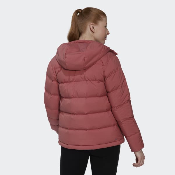 Czerwony Helionic Hooded Down Jacket CS785