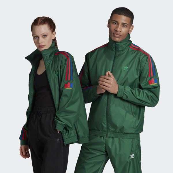 adidas 3D Trefoil 3 Streifen Originals Jacke Grün | adidas Shop den adidas Originals 3d trefoil 3 streifen originals jacke