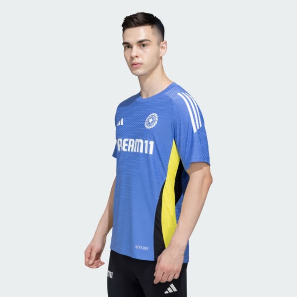 adidas INDIA CRICKET TRAINING JERSEY Blue adidas India