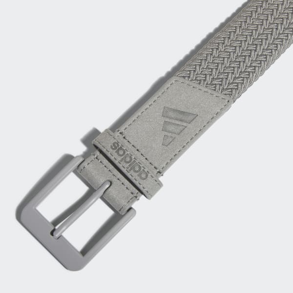 Grey Golf Braided Stretch Belt