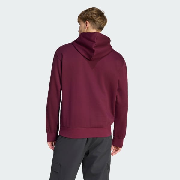 Burgundy ESSENTIALS FLEECE HOODIE INEOS GRENADIERS