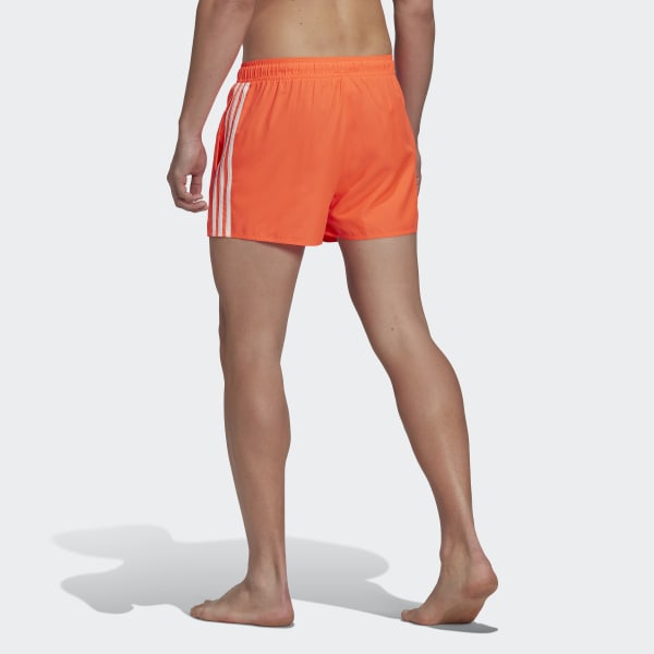 adidas Classic 3-Stripes Swim Shorts - Red | adidas UK
