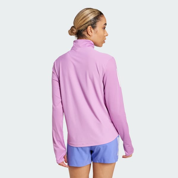 Purple Own the Run Half-Zip Jacket
