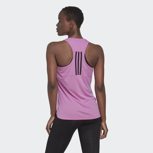 Purple Designed to Move 3-Stripes Sport Tank Top
