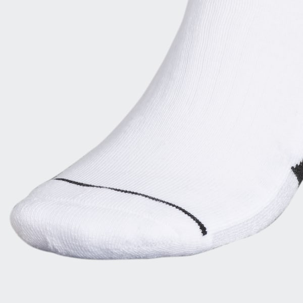 White Cushioned Quarter Socks 3 Pairs HFC07A
