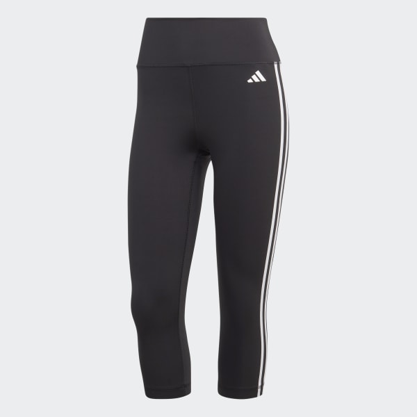 Negro Mallas 3/4 Train Essentials High-Waisted 3 bandas