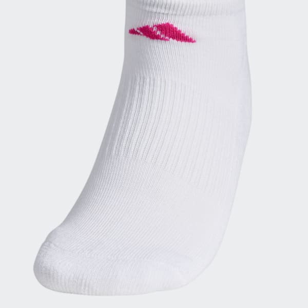 adidas Athletic Cushioned NoShow Socks 6 Pairs White Women's