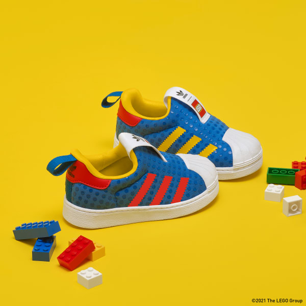 Blue adidas Superstar 360 x LEGO® Shoes | kids lifestyle | adidas US
