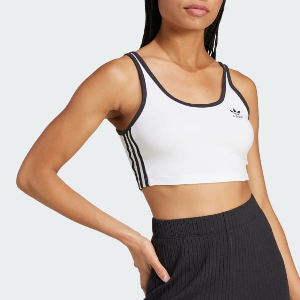 ★ adidas★ 3S Bra Top White JD4613 Shop adidas Adicolor 3-Stripes Bra Top JD4613 white | SNIPES USA
