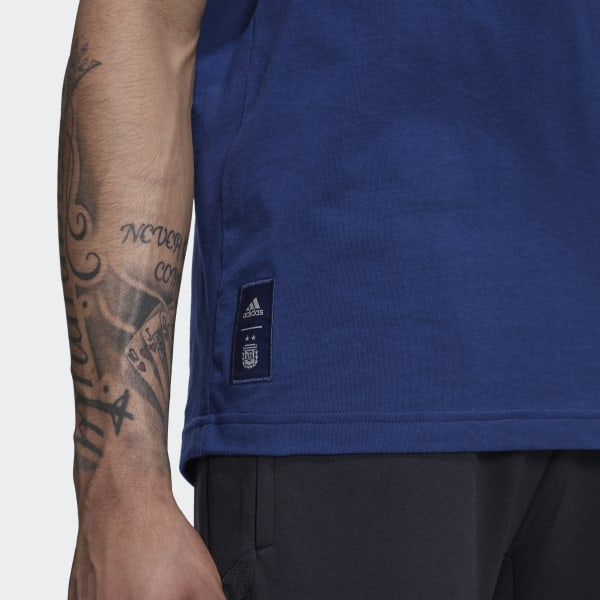 Blauw Argentinië Graphic T-shirt WP182