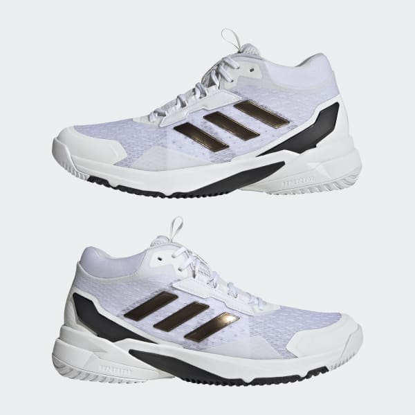 adidas Crazyflight 6 Mid Indoor Shoes - White | Free Shipping with