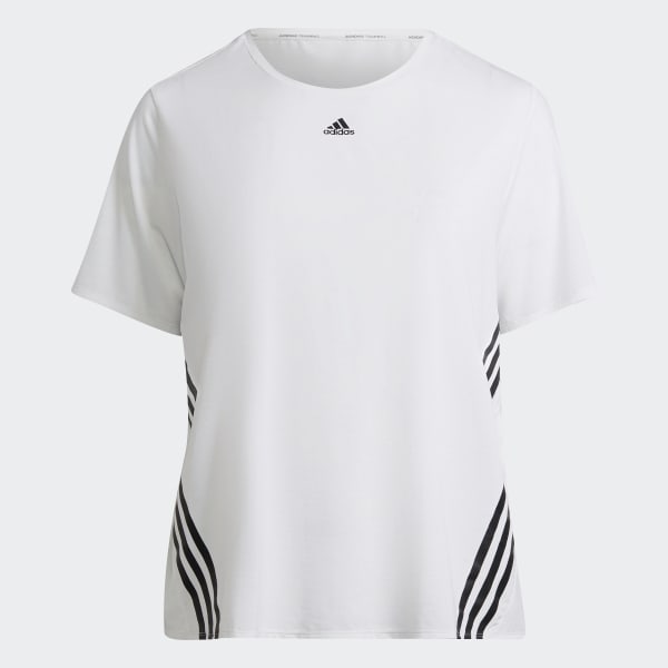 Bianco T-shirt Train Icons 3-Stripes (Curvy) VS875