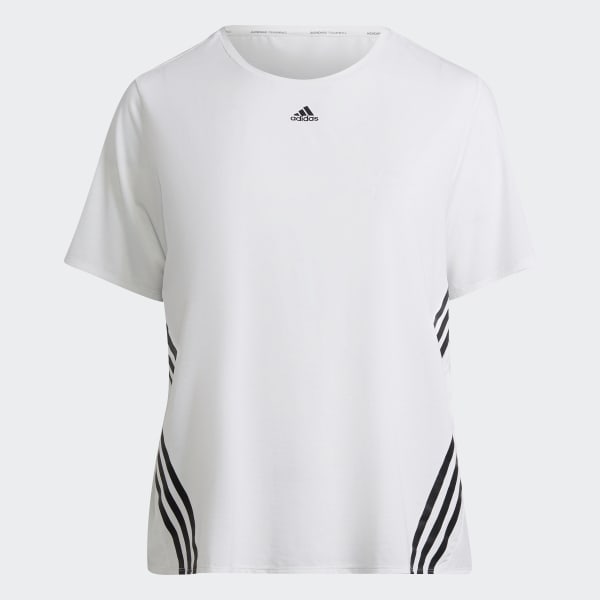 White Train Icons 3-Stripes Tee (Plus Size) VS875