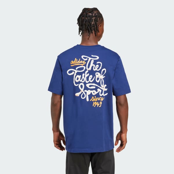 Bleu T-shirt graphique Food Sauce