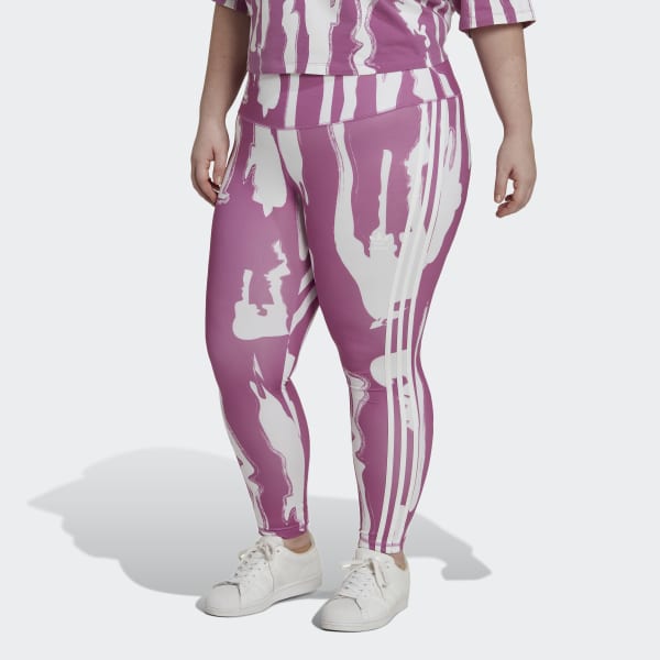 Paars 7/8 Legging (Grote Maat) QB068