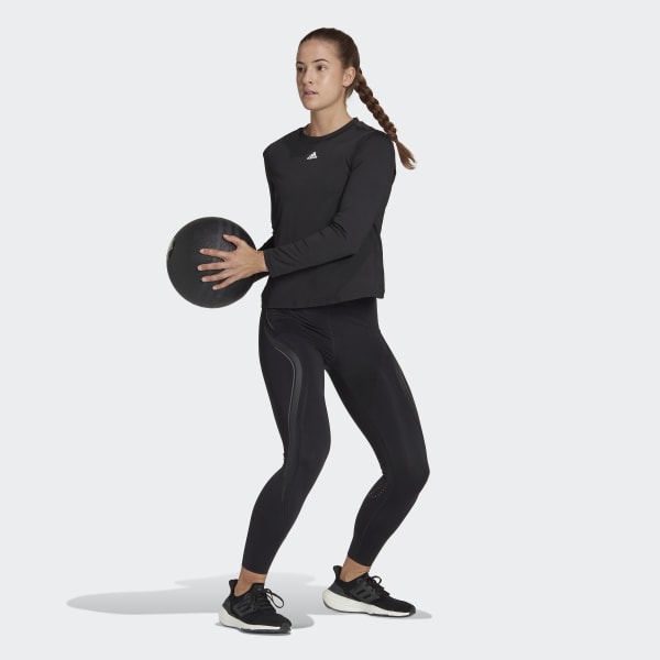 Sort AEROREADY Studio Long Sleeve trøje HL451