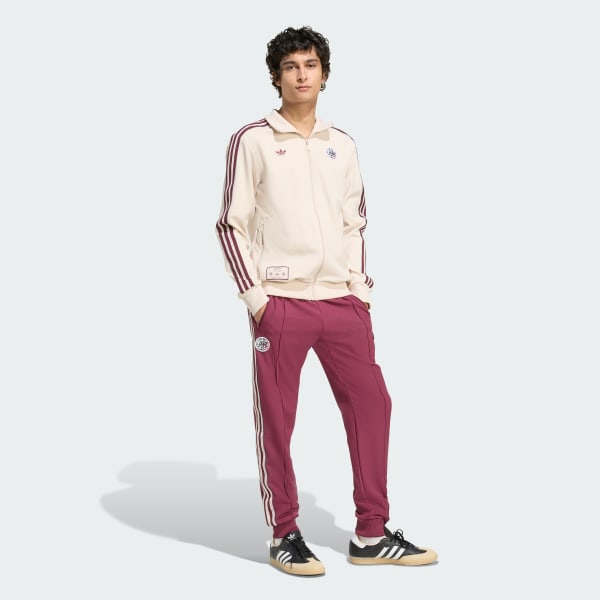 Burgundy Ajax Amsterdam Terrace Icons Track Pants