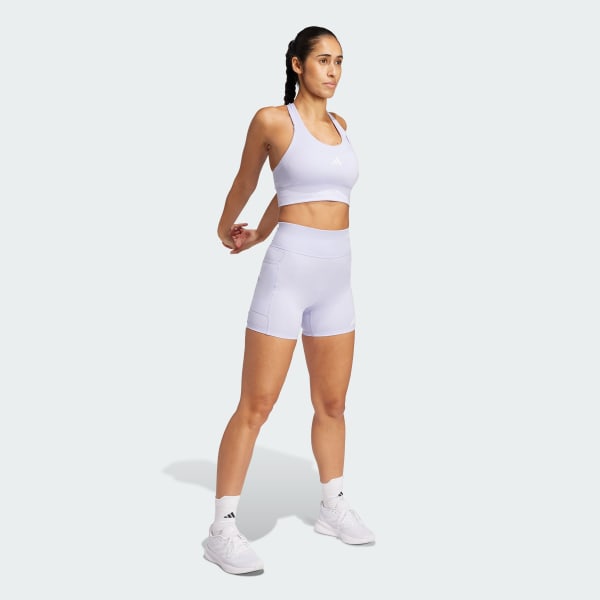 สีม่วง กางเกงรัดรูปขาสั้น Own the Run