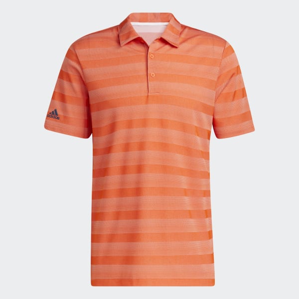 Orange striped polo shirt clearance