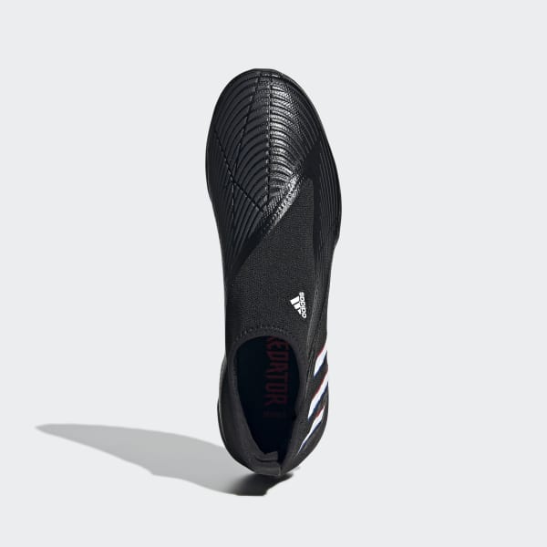 Negro Guayos Predator Edge.3 Sin Cordones Pasto Sintético