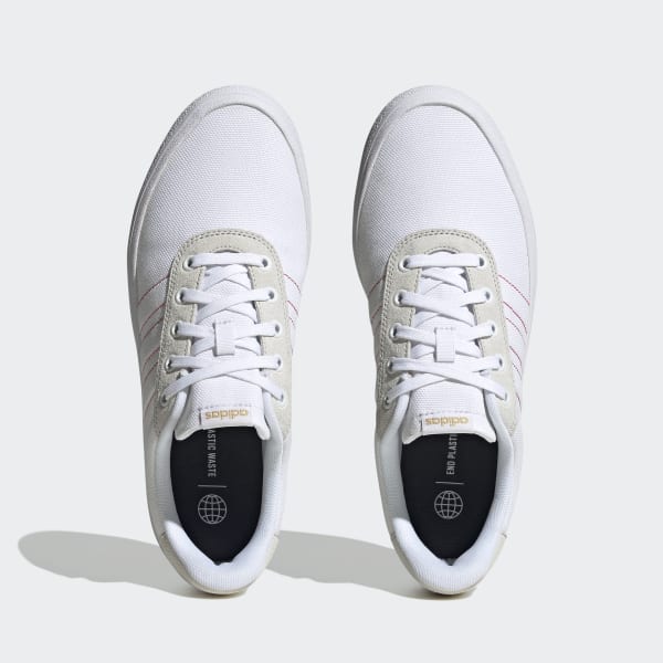 bílá Boty Vulc Raid3r 3-Stripes
