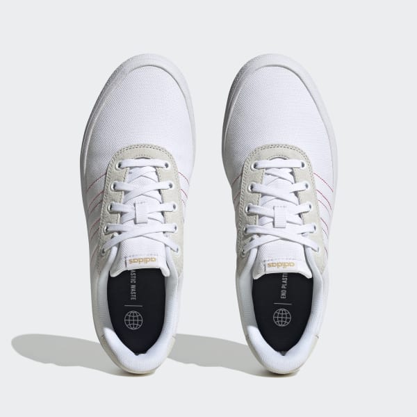 White Vulc Raid3r 3-Stripes Shoes