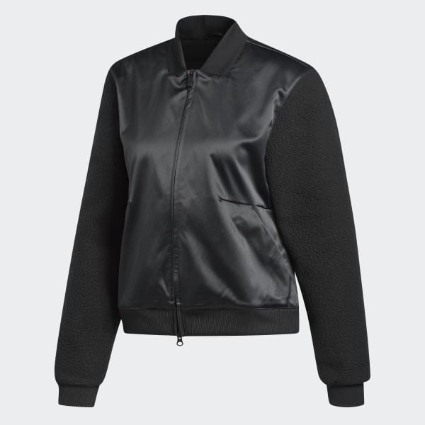 adidas black bomber jacket