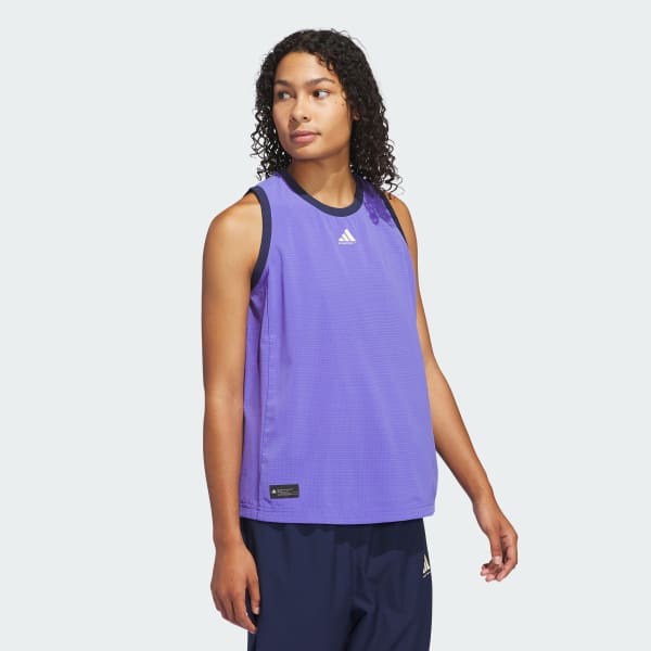 Adidas Women s Select AWB Woven Basketball Tank Top Small Cobalt Blue