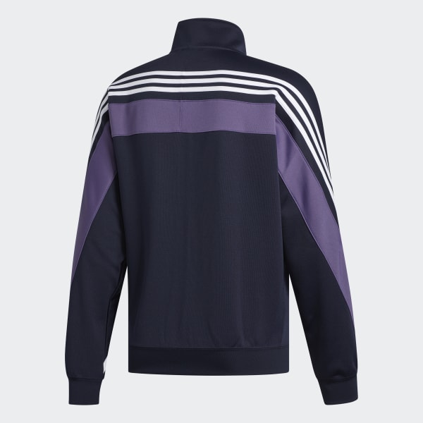 adidas 3 Stripes Wrap Track Jacket Blue adidas New Zealand