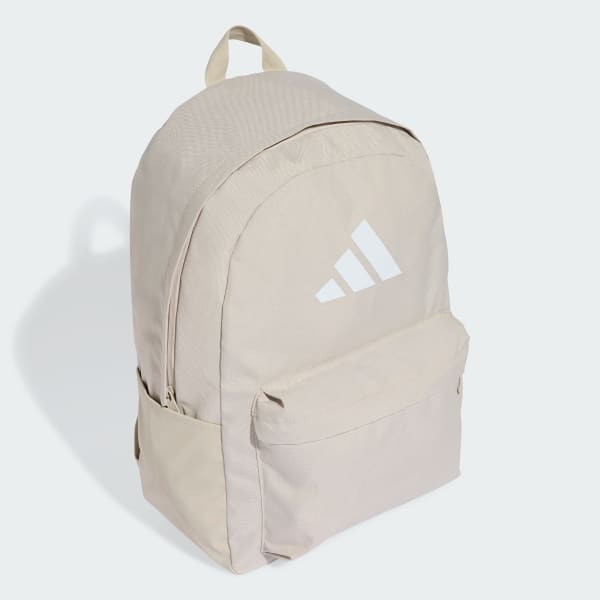 Beige Classic 3 Bar Logo Backpack
