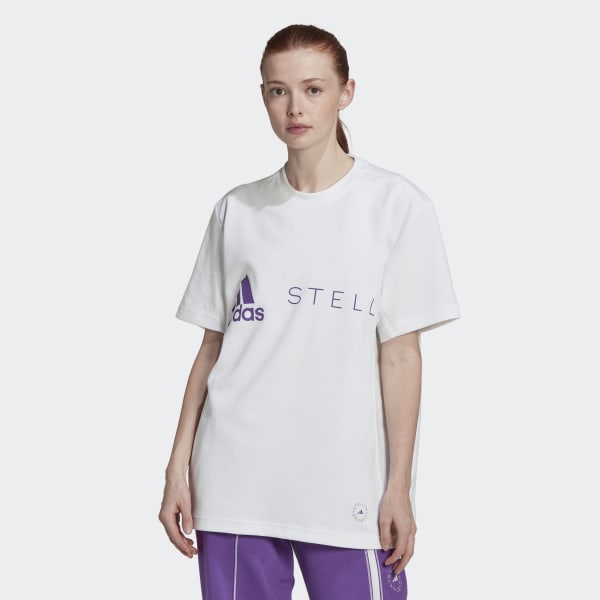 Blanc T-shirt Logo adidas by Stella McCartney. VA138