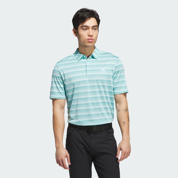Turkis Two-Color Stripe Poloshirt