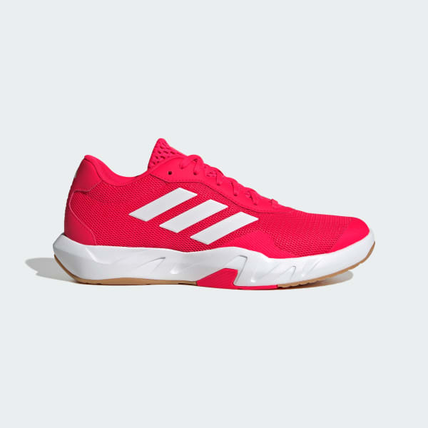 Adidas red gym shoes top