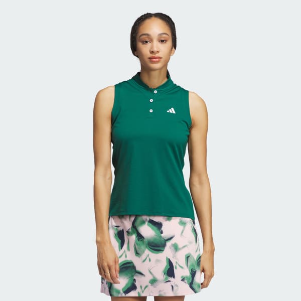 adidas Ultimate365 Tour TWISTKNIT Polo Shirt Green Free Shipping with adiClub adidas US